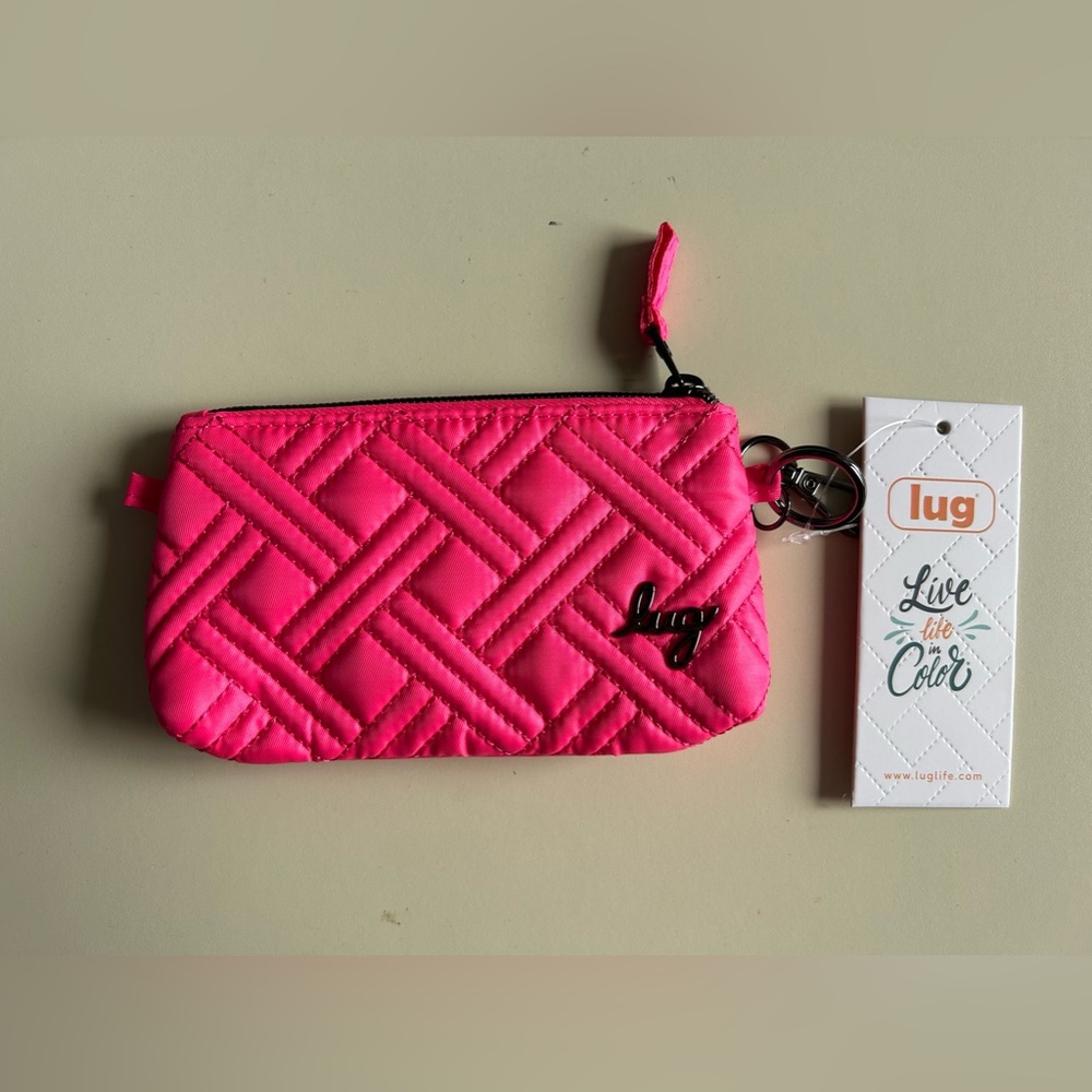 NWT LUG METRO XL ID POUCH MAGENTA
